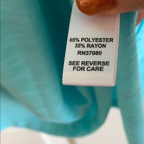 NWT - Cato Top with Cloth Flowers Around Neck - Picture 6 of 8